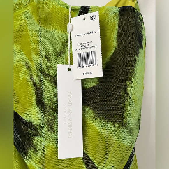 NWT Jonathan Simkhai Trixie Printed Mesh Mini Dress size XS - Picture 6 of 8